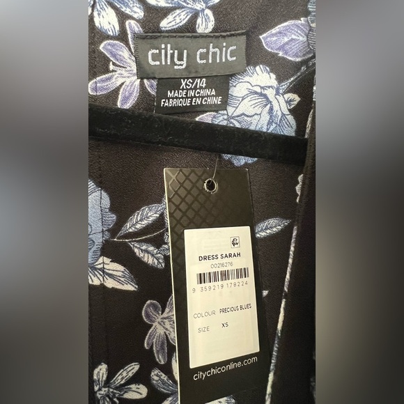 NWT City Chic Sarah Dress, Size XS (14), Precious Blues - Picture 7 of 8
